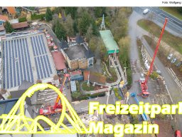 Aufbau des Themenbereichs „Sonnenbucht“ in FANTASIA (Dezember 2024)